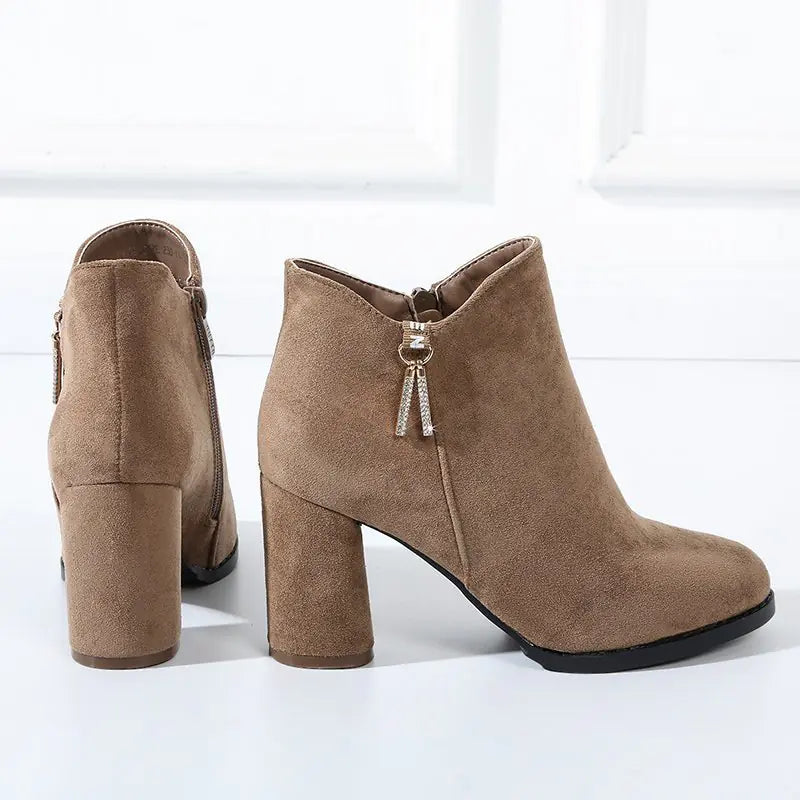 Elegant Suede Ankle Boots