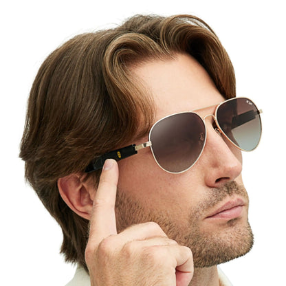 Smart Bluetooth Aviator Sunglasses with Speakers