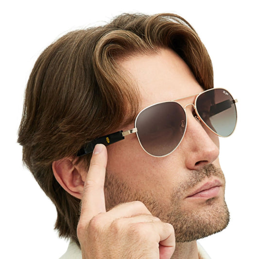 Smart Bluetooth Aviator Sunglasses with Speakers