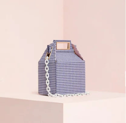 Trendy Checkered Crossbody Shoulder Bag