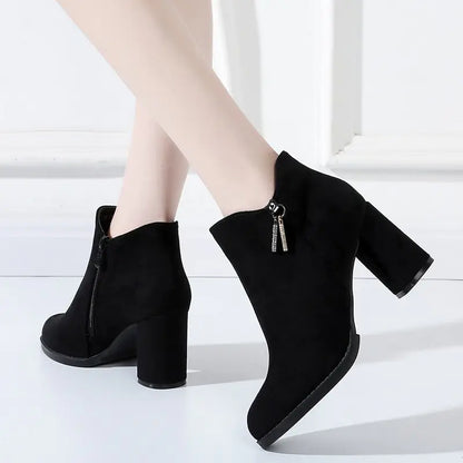 Elegant Suede Ankle Boots
