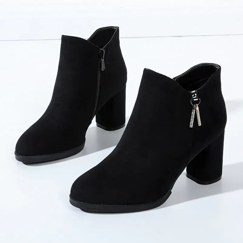 Elegant Suede Ankle Boots