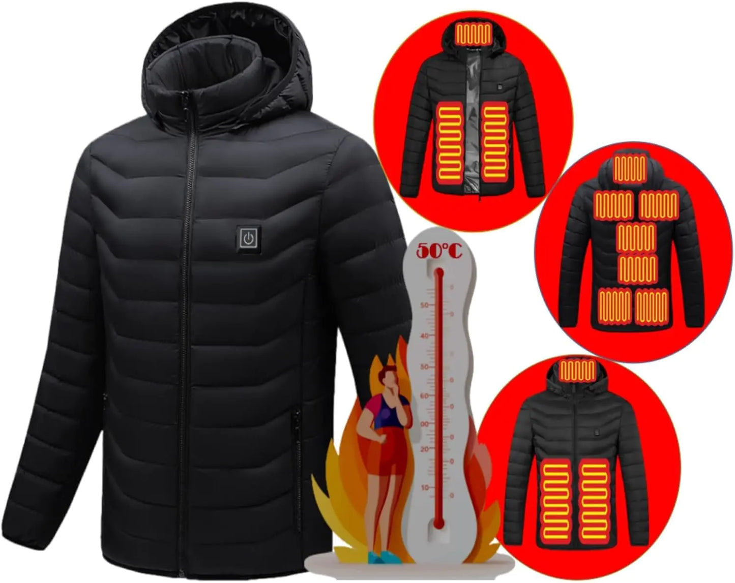 Unisex Heated Hoodie Jacket