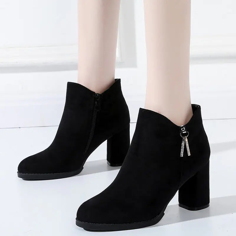 Elegant Suede Ankle Boots