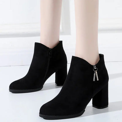 Elegant Suede Ankle Boots