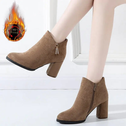 Elegant Suede Ankle Boots