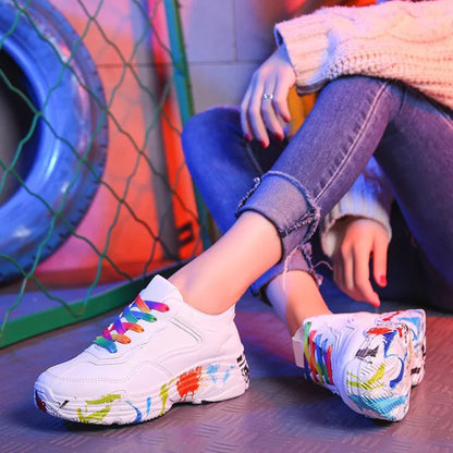 Sports Sneakers Comfortable Casual Dad Shoes