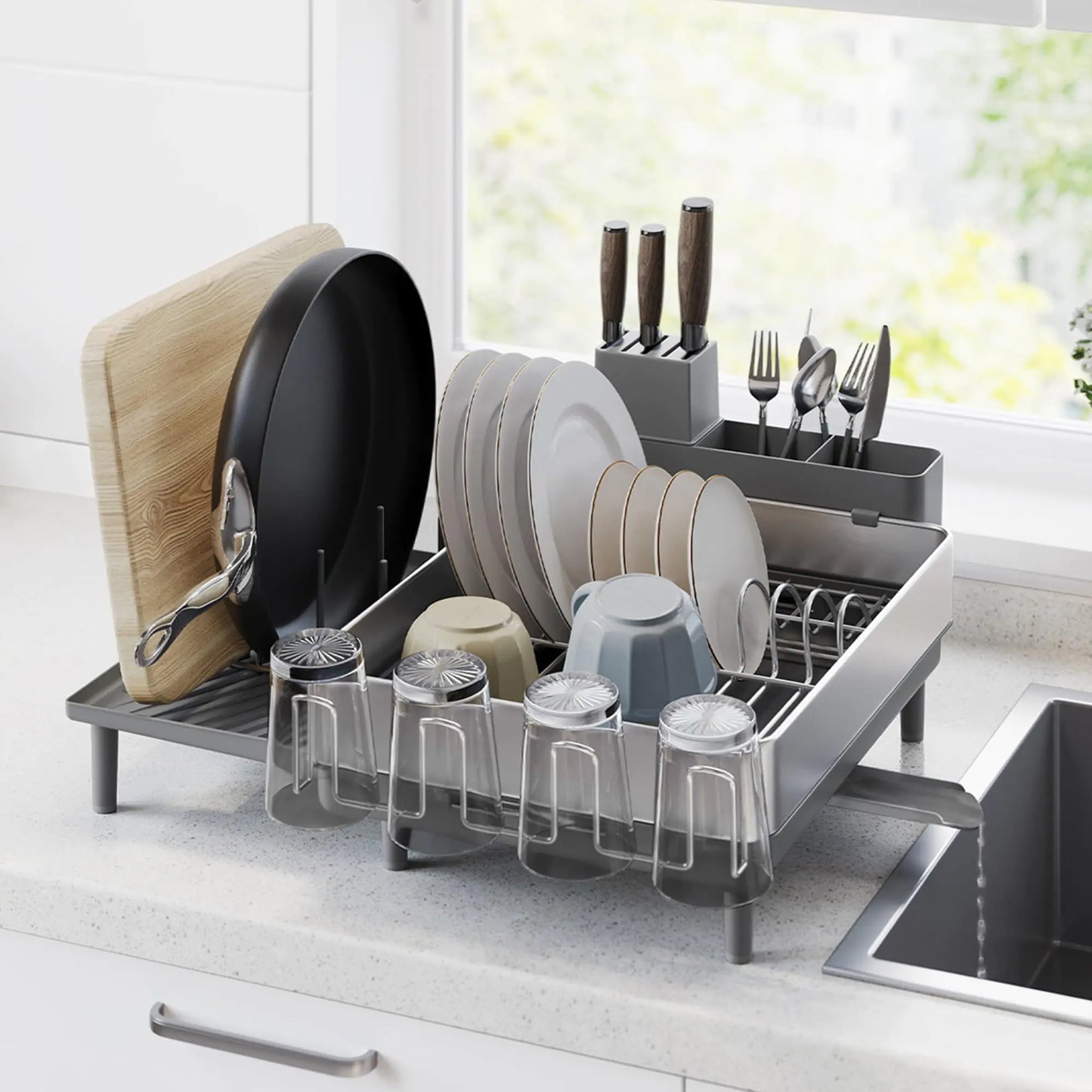 Large Expandable Dish Drying Rack