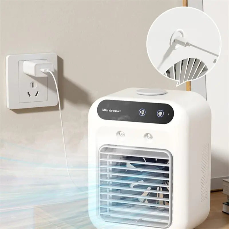 3-in-1 Mini Air Cooler Fan with Humidifier