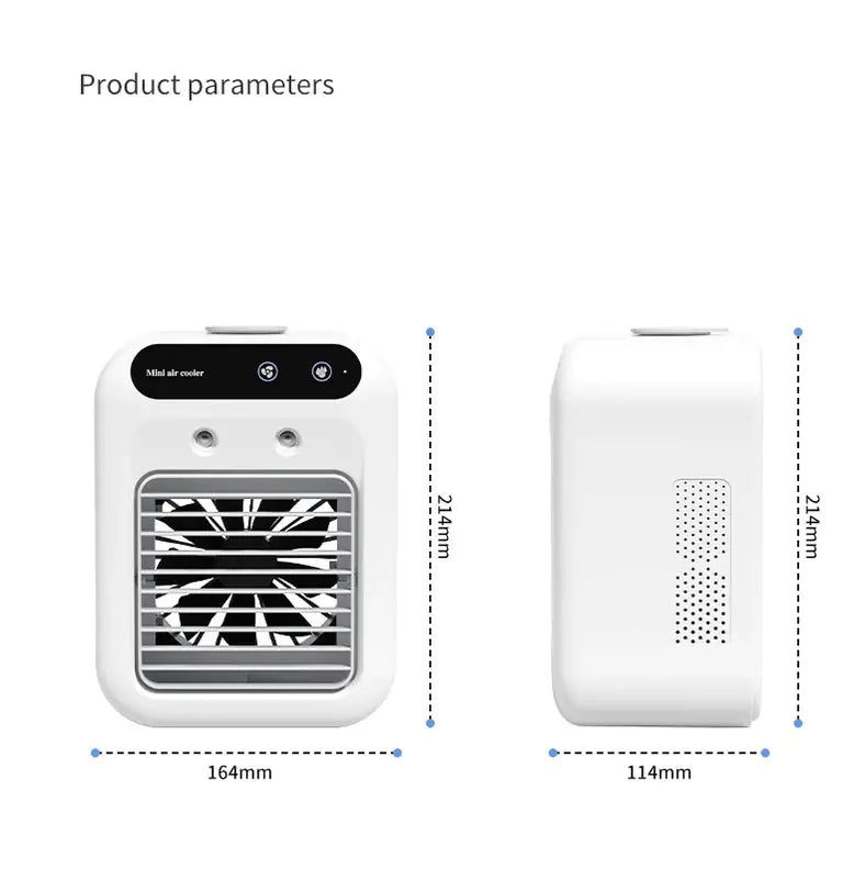 3-in-1 Mini Air Cooler Fan with Humidifier