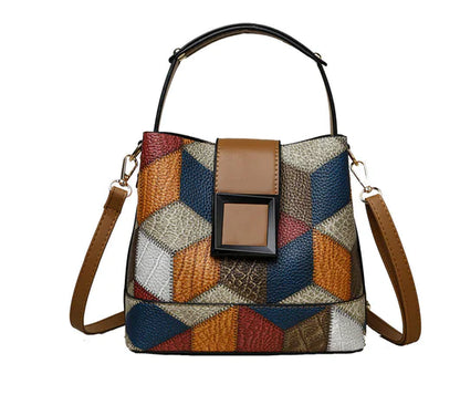 Trendy Checkered Crossbody Shoulder Bag