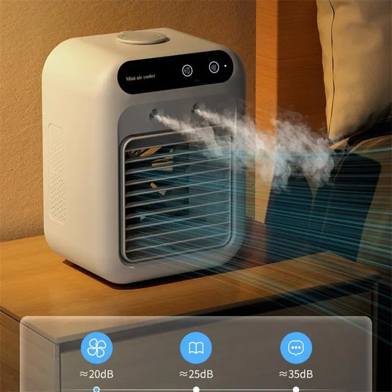 3-in-1 Mini Air Cooler Fan with Humidifier