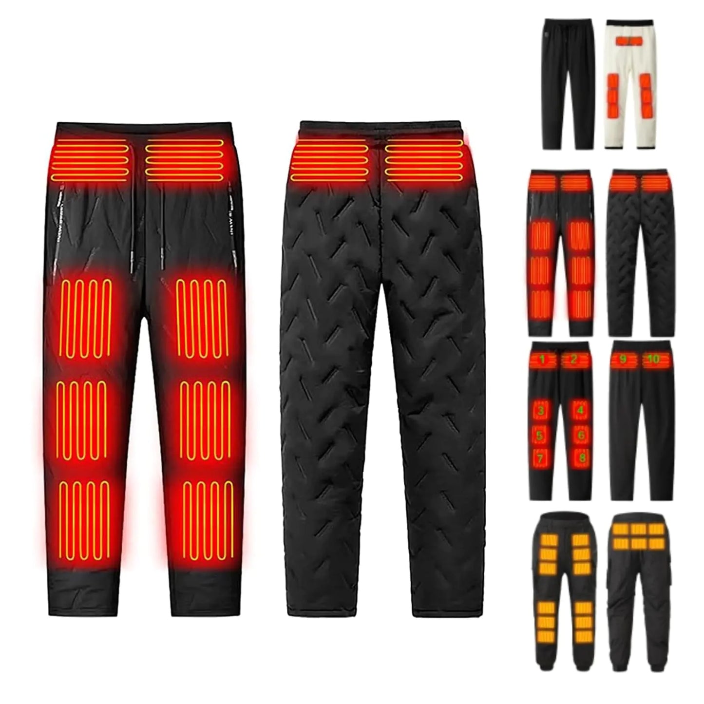 Unisex Fleece Lined Electric Heated Pants