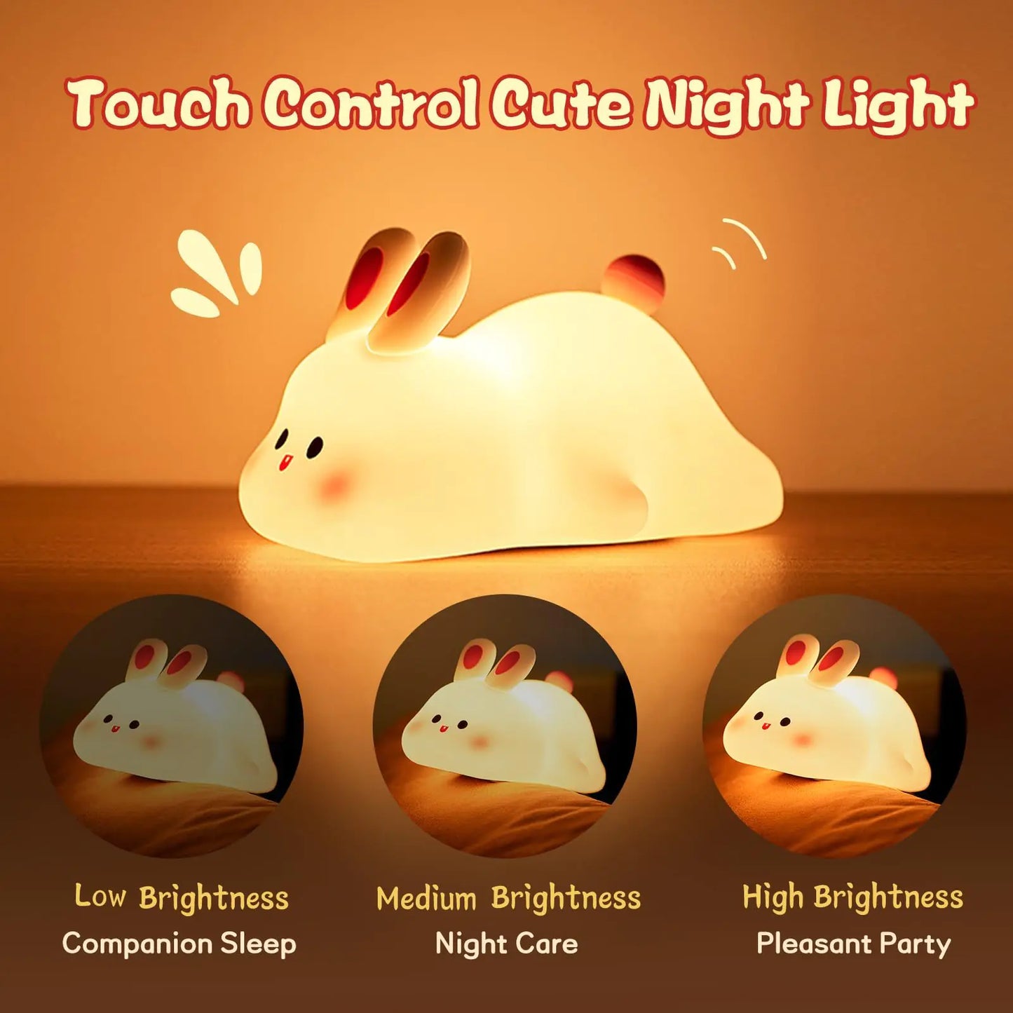 Cute Rabbit LED Night Light